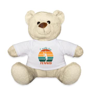 Ich liebe Tennis Sunset wirklich - Teddy - Weiß - Vorne