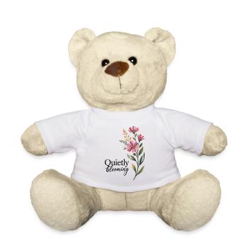 Floral Blumen Shirt – Quietly Blooming - Teddy - Weiß - Vorne