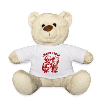 Döner Kebab - Einstein - Fast Food - Teddy - Weiß - Vorne