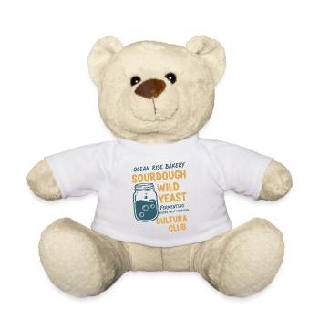 sourdough Bread Baking Baker Wild Yeast Cultura - Teddy Bear - white - Front