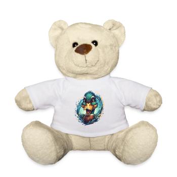 Cheerful Waterfowl Splash - Teddy Bear - white - Front