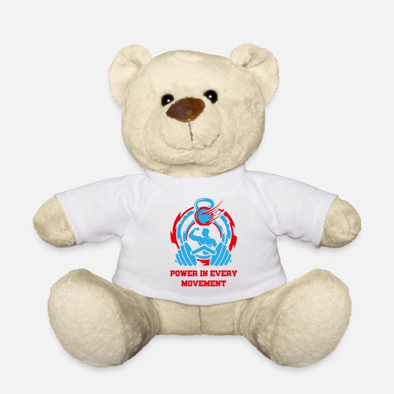 PowerInEveryMovement - Teddy Bear - white