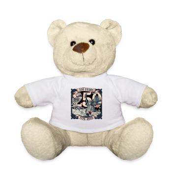 250 ans d’Amérique 1776-2026 - Nounours - blanc - Devant
