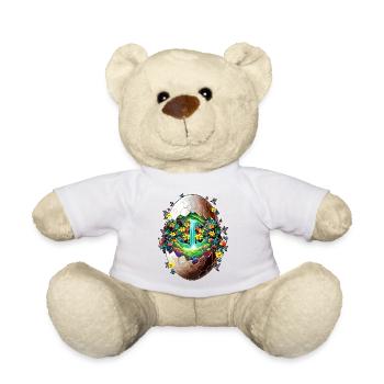 Eostre Frühlingsmond Frohes Oster-Ostara-Segen - Teddy - Weiß - Vorne
