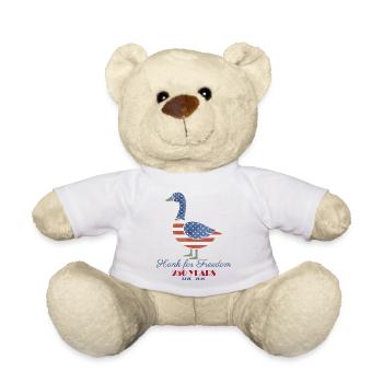USA 250-jähriges Jubiläum Floral Patriotic - Teddy - Weiß - Vorne