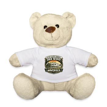Wohnmobil Wackelt Camping Spruch Vintage - Teddy - Weiß - Vorne