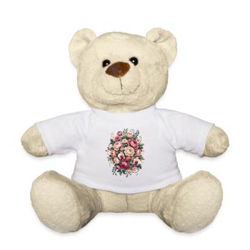 Blütenbouquet Florales Design - Teddy - Weiß - Vorne