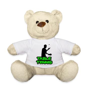 Neon Graffiti Table Tennis Lettering - Teddy Bear - white - Front