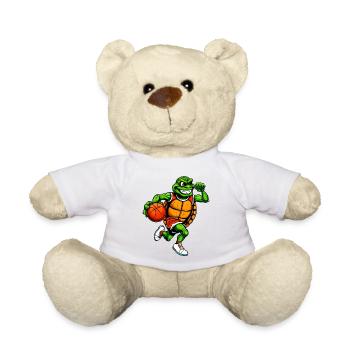 Basketball Schildkröte - Teddy - Weiß - Vorne