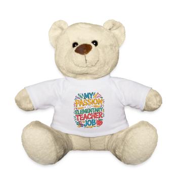 Enseignant en primaire, ma passion, ma carrière d’enseignant - Nounours - blanc - Devant