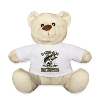 Angeln Angler Fischer Fisch Lustiges Angler Spruch - Teddy - Weiß - Vorne