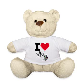 I Love GLP Retro Gamer Controller - Teddy - Weiß - Vorne