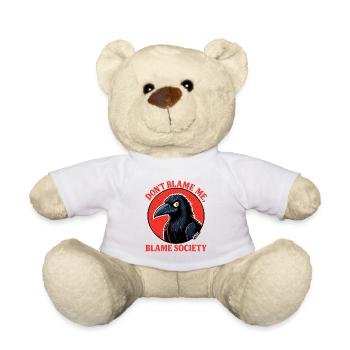 Ne blâme pas la société - Nounours - blanc - Devant