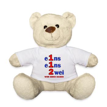 Eins Eins Zwei – Wir Sind Dabei - Feuerwehr - Teddy - Weiß - Vorne