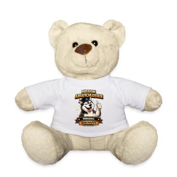 Abschlussklasse Misson Abgeschlossen Schulabgänger - Teddy - Weiß - Vorne
