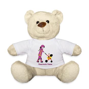Feuerwehr Mama im Einsatz - Teddy - Weiß - Vorne