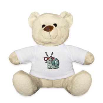 Chill Bro lustige Schnecke - Teddy - Weiß - Vorne