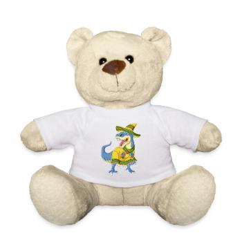 T-shirt Dinosaur Cinco Fiesta - Nounours - blanc - Devant