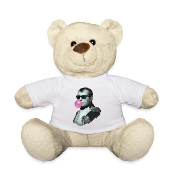 Napoleon mit Kaugummi und Sonnenbrille - Teddy - Weiß - Vorne