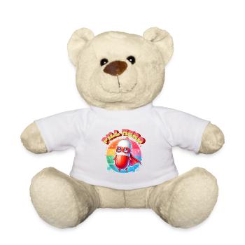 Helden Pille Superheld Medizin Tabletten Held - Teddy - Weiß - Vorne