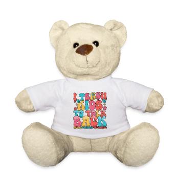 I Teach Kids To Talk Back Speech Language - Teddy Bear - white - Front