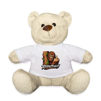 Bigfoot Sasquatch Yeti Cryptid Creatures Big Foot - Teddy Bear - white - Front