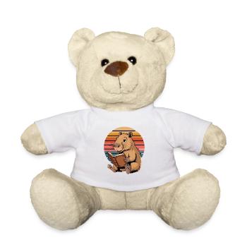 Lire Capybara Retro Sunset pour - Nounours - blanc - Devant
