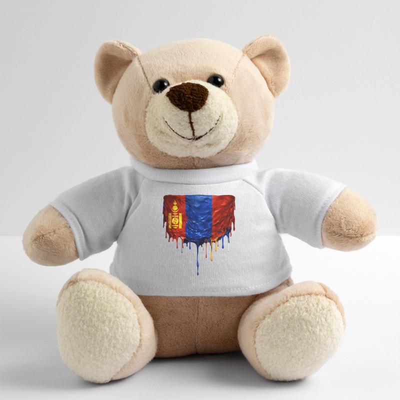 Mongolia Flag Drop Teddy Bear