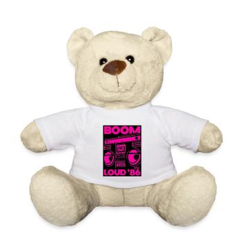 Boom Loud '86 Boombox Neon - Teddy Bear - white - Front