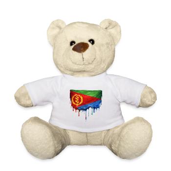 Conception du dépôt du drapeau érythréen - Nounours - blanc - Devant