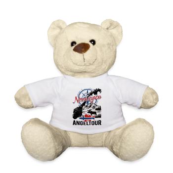 Voyage de pêche en Norvège - Cadeau de pêcheur - Nounours - blanc - Devant