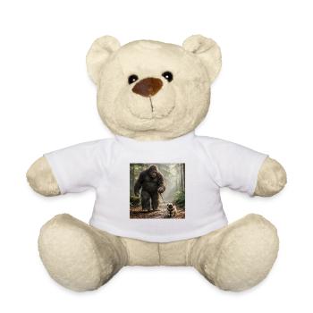 Bigfoot und Pug lustige morgendliche Wanderungsszene - Teddy - Weiß - Vorne