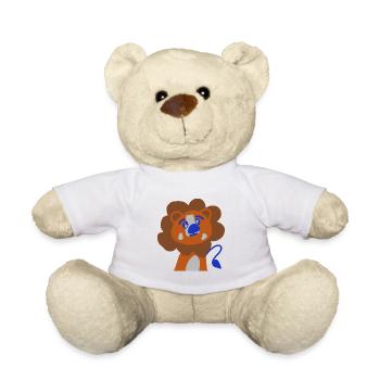lion mignon - Nounours - blanc - Devant