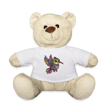 Kawaii Alebrije Hummingbird Mexikanisch - Teddy - Weiß - Vorne