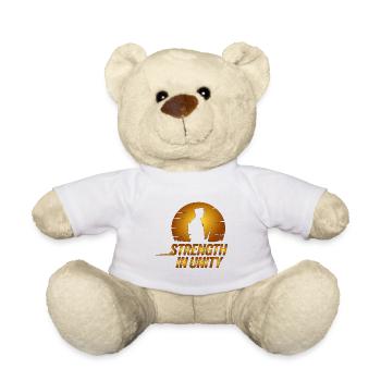 Force dans la silhouette du soldat d’Unity - Nounours - blanc - Devant
