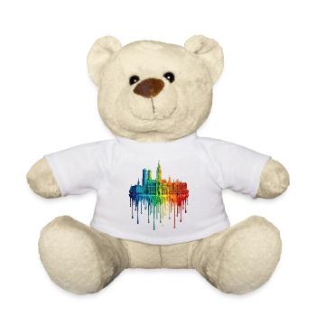 Munich mit farbenfroh verlaufender Farbe - Teddy - Weiß - Vorne