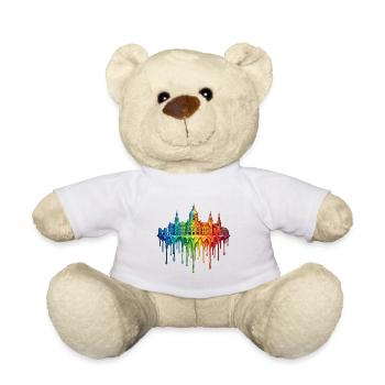 Hanover mit farbenfroh verlaufender Farbe - Teddy - Weiß - Vorne