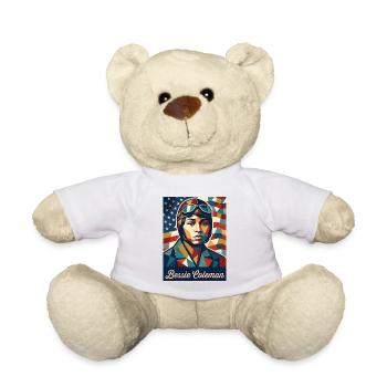 Bessie Coleman - Teddy Bear - white - Front
