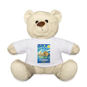 Mumbai India Starry Night - Teddy Bear - white - Front