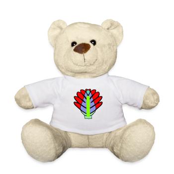 Flower Flowers Lotus Blossom - Teddy Bear - white - Front