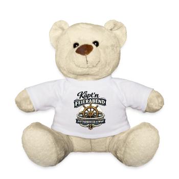 Käpt’n Feierabend Autopilot für Segler Humor - Teddy - Weiß - Vorne