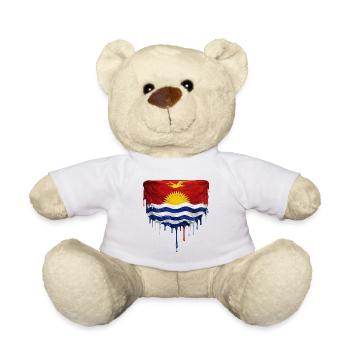 Drapeau de Kiribati dégoulinant - Nounours - blanc - Devant