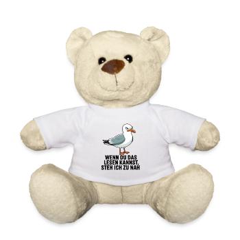  Wenn Du Das Lesen Kannst Steh Ich Zu Nah Lustige - Teddy - Weiß - Vorne