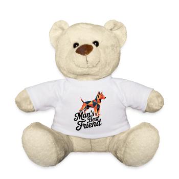 Chemise Homme Meilleur Ami à motif chien low poly - Nounours - blanc - Devant
