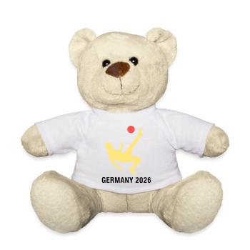 Fußballer 2026 Deutschland Fan - Teddy - Weiß - Vorne
