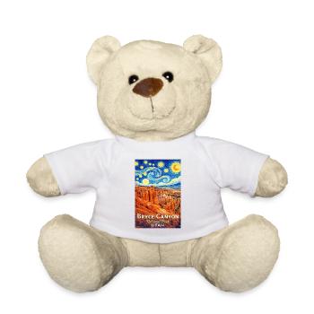 Bryce Canyon National Park, Utah Starry Night - Teddy Bear - white - Front