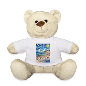 Boulders Beach, South Africa Starry Night - Teddy Bear - white - Front