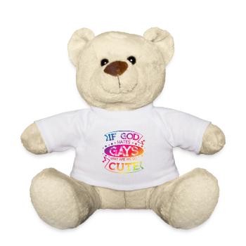 Si Dieu déteste les gays, pourquoi sommes-nous si mignons de l’art de la fierté - Nounours - blanc - Devant