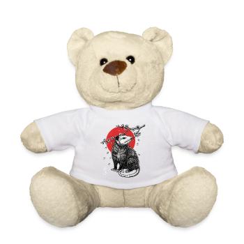 Marder im Kirschblütenmond - Teddy - Weiß - Vorne
