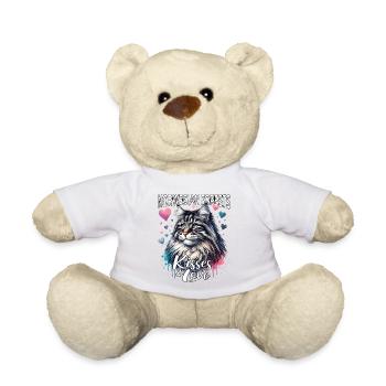 Norwegische Waldkatze Liebe - Teddy - Weiß - Vorne